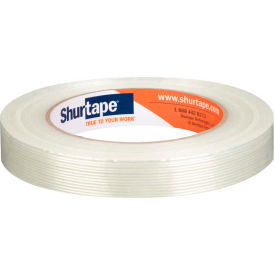 Shurtape® GS 490 Economy Fiberglass Reinforced Strapping Tape 3/4"" x 60 Yds. 4.5 Mil White