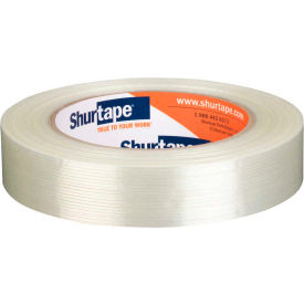 Shurtape Technologies 101375 Shurtape® GS 521 High Performance Reinforced Strapping Tape 1" x 60 Yds. 6.3 Mil White image.