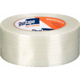 Shurtape Technologies 101377 Shurtape® GS 521 High Performance Reinforced Strapping Tape 2" x 60 Yds. 6.3 Mil White image.