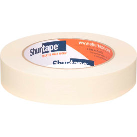 Shurtape Technologies 140431 Shurtape® General Purpose, Medium-High Adhesion Masking Tape, Natural, 24mm x 55m - Case of 36 image.