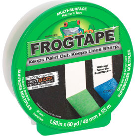 Shurtape Technologies 157900 FrogTape® Painters Tape, Multi-Surface, Green, 48mm x 55m - Case of 20 image.