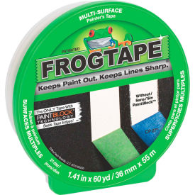 Shurtape Technologies 160178 FrogTape® Painters Tape, Multi-Surface, Green, 36mm x 55m - Case of 24 image.