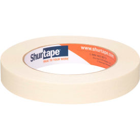 Shurtape Technologies 206932 Shurtape® General Purpose, Medium-High Adhesion Masking Tape, Natural, 18mm x 55m - Case of 48 image.