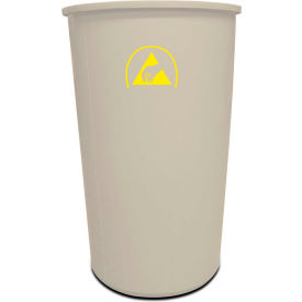 Static Solutions Inc DB-1622 Static Solutions ESD Gray Waste Paper Basket - DB-1622 image.