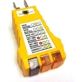 Static Solutions Inc SP-101 Static Solutions SP-101 Earth Ground Checker with LED Indicator Lights & Wrist Strap Jack image.