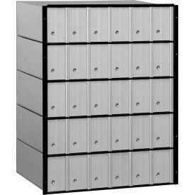 Salsbury Industries 2230 Aluminum Mailbox 2230 - 23-1/2"W x 15-1/2"D x 30"H, 30 Doors, Standard System image.