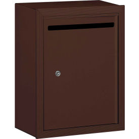 Salsbury Industries 2240ZP Letter Box 2240ZP - 15"W x 7-1/2"D x 19"H Standard, Surface Mounted, Bronze, Private Access image.