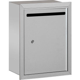 Salsbury Industries 2245AP Letter Box 2245AP - 15"W x 6-3/4"D x 19"H Standard Recessed Mounted Aluminum Private Access image.