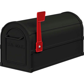 Salsbury Industries 4850BLK Heavy Duty Residential Mailbox 4850BLK - Black image.