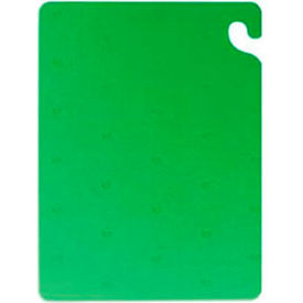 San Jamar CB152012GN Kolorcut®Cutting Board / 15X20X1/2 / Green image.