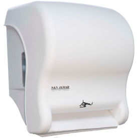 San Jamar Smart Essence Electronic Roll Towel Dispenser Classic White - T8400WH 