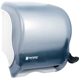 San Jamar Element Lever Roll Towel Dispenser Classic Transparent Arctic Blue - T950TBL 
