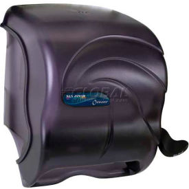 San Jamar T990TBK San Jamar Element™ Oceans® Push Lever Paper Towel Roll Dispenser, Transparent Black Pearl image.