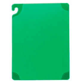 San Jamar CBG121812GN Saf-T-Grip® Cutting Boards, Green, 12"H x 18"W x 1/2"D image.