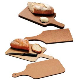 San Jamar TC7503 Tuff-Cut® Bread Boards, 8.5X6.5X3/4", 4" Handle & Butter Well image.