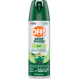 OFF® Deep Woods Dry Insect Repellent 4 oz Aerosol Neutral 12/Carton