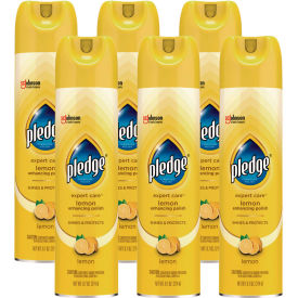 Pledge® Furniture Polish Lemon 9.7 oz Aerosol Spray 6/Carton