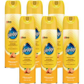 Pledge® Furniture Polish Orange 9.7 oz Aerosol Spray 6/Carton