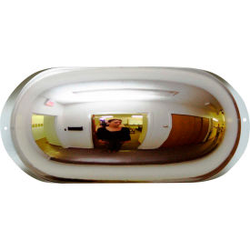 Se-Kure Domes & Mirrors OFFICE-EYE-17 Se-Kure™ Oval Dome Acrylic Mirror, Indoor, 17" Dia., 160° Viewing Angle image.