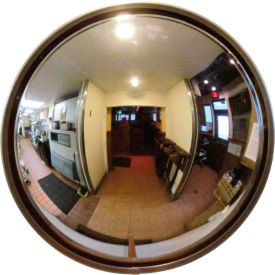 DomeVex® Round Acrylic Convex Mirror Indoor 16"" Dia. 180° Viewing Angle