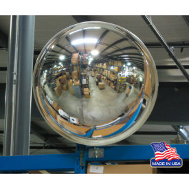 DomeVex® Round Acrylic Convex Mirror Indoor 32"" Dia. 180° Viewing Angle