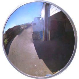 Se-Kure Domes & Mirrors SCVIP-18Z Se-Kure™ Round Acrylic Convex Mirror, Outdoor, 18" Dia., 160° Viewing Angle image.