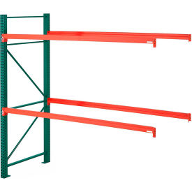 Steel King AG36096M400096A Steel King® SK2000® Pallet Rack 96"x36"x96" Add-On Unit - Green/Orange - 5080 Lbs. Cap. image.