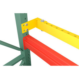 Steel King PLBM3.4096YW Steel King® SK2000® Pallet Load Stop Beam, 3" or 4" Setback w/ Same Clip, 96"W, Yellow image.