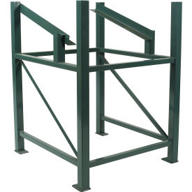 Steel King® Tilt Stand For 30" x 36" WorkingTainer® 32"L x 38"W x 42"H Vista Green 