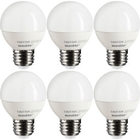 Sunshine Lighting 40292-SU Sunlite® LED G16 Bulb, 120V, 7W, 500 Lumens, Medium Screw Base, 2700K, Warm White, Pack of 6 image.