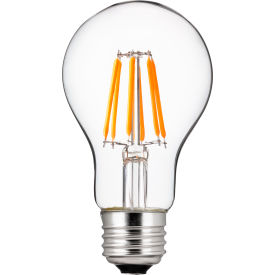 Sunshine Lighting 80223-SU Sunlite LED Edison Light Bulb 6W, 40K, 600 Lumens, Medium Base, Dimmable Clear Glass, 6-Pack image.