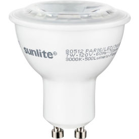 Sunshine Lighting 80527-SU Sunlite® LED PAR16 Bulb, 120V, 7W, 550 Lumens, Twist & Lock Base, 4000K, Cool White image.