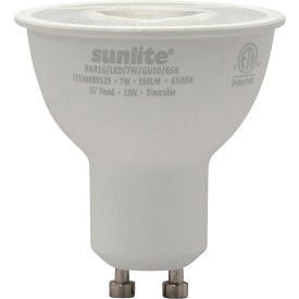 Sunshine Lighting 80529-SU Sunlite® LED PAR16 Bulb, 120V, 7W, 500 Lumens, Twist & Lock Base, 6500K, Daylight image.