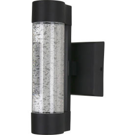 Sunshine Lighting 81041-SU Sunlite® LED Cylindrical Up & Down Wall Sconce, 10W, 600 Lumens, 80 CRI, 12" Size, Black image.