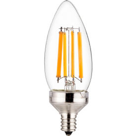 Sunshine Lighting 81336-SU Sunlite® B11 LED Chandelier Light Bulb, Candelabra Base, 8.8W, 800 Lumens, 2700K, Warm White image.