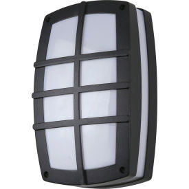 Sunshine Lighting 85103-SU Sunlite® LED Bulkhead Outdoor Light Fixture, 12W, 650 Lumens, 80 CRI, Black image.