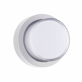 Sunshine Lighting 85105-SU Sunlite® LED Round Modern Outdoor Wall Sconce Light Fixture, 12W, 850 Lumens, 90 CRI, White image.