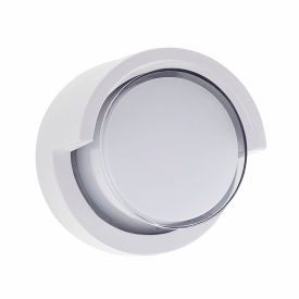 Sunshine Lighting 85109-SU Sunlite® LED Round Modern Wall Sconce Light Fixture W/ Canopy, 12W, 850 Lumens, 90 CRI, White image.