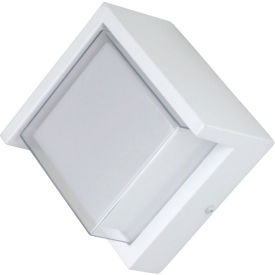 Sunshine Lighting 85114-SU Sunlite® LED Square Wall Sconce Light Fixture w/ Canopy, 12W, 850 Lumens, 90 CRI, White image.