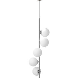 Ambiate Vitan Linear Globe Pendant Light Fixture G9 Base 15W Satin Nickel