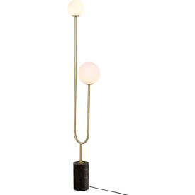 Ambiate Inversione Modern U-Shaped Floor Lamp E26 Base 40W Black/Gold