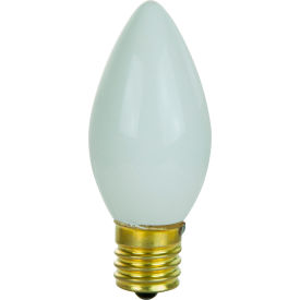 Sunlite® Incandescent Bulb with E17 Intermediate Base 7W 120V White Pack of 25