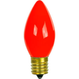Sunlite® Incandescent Bulb with E17 Intermediate Base 7W 120V Red Pack of 25