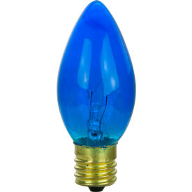 Sunlite® Incandescent Bulb with E17 Intermediate Base 7W 120V Transparent Blue Pack of 25