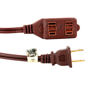 Sunlite® Household Extension Cord 16/3 Gauge 13A 125V 12L Brown