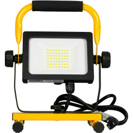 Sunlite® LED Portable Work Light Fixture 5L Cord 35W 120V 4000K 3500 Lumens Yellow/Black