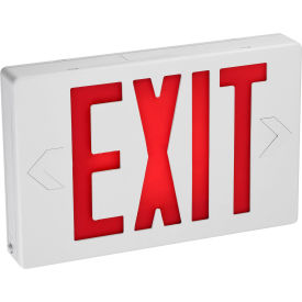 Sunlite® Compact LED Exit Sign with 90 Minute Battery Power Back-Up 0.25W 120-277V White