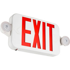 Sunlite® LED Emergency Exit Sign with 90 Minute Battery Power Back-Up 2.4W 120-277V White