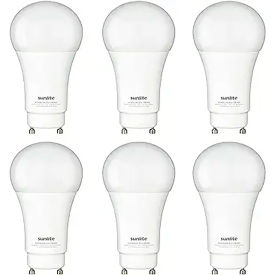 Sunlite® LED A19 Light Bulb GU24 Base 12W 1100 Lumens 4000K Cool White Pack of 6