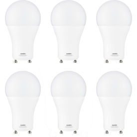 Sunlite® LED A19 Light Bulb GU24 Base 14W 1500 Lumens 2700K Warm White Pack of 6